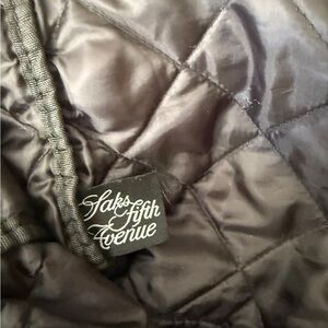 Saks Fifth Avenue Black Quilted Women's Tote